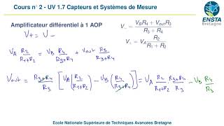 Amplificateur Différentiel à un Amplificateur Opérationnel [upl. by Dearr847]