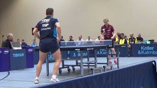 Alexander Flemming Ping Pong Vizeweltmeister vs Schabacker Neckarsulm T 1 DTTB Pokal 20170827 Tischt [upl. by Ennoryt]