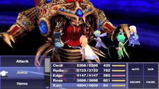 Final Fantasy IV iOS  Zeromus FINAL BOSS [upl. by Cirdor]