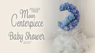 Dollar Tree Moon Centerpiece  Baby Shower Decor  Party Decor [upl. by Nella]