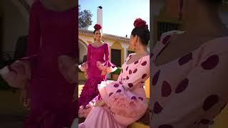 Traje de flamenca  Modelo Yerbabuena y Linares  Colección 2023 [upl. by Pinter]