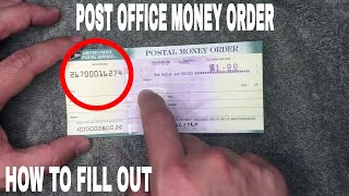 ✅ How To Fill Out USPS Post Office Money Orders 🔴 [upl. by Lig]