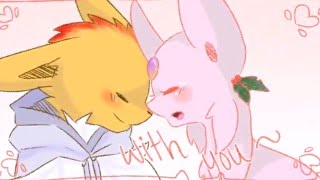 y o u ♡jolteon x espeon pmv♡ merry christmas senpai [upl. by Alicirp]