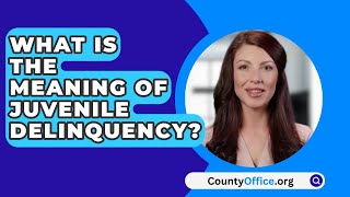 What Is The Meaning Of Juvenile Delinquency  CountyOfficeorg [upl. by Neraj874]