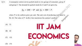 finding profitmaximizing price for monopolist serving two groups of consumers given their demand [upl. by Philomena]