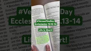 Ecclesiastes 121314 liveisshort fearGod God bibleverseoftheday verseoftheday bible faith [upl. by Carie365]