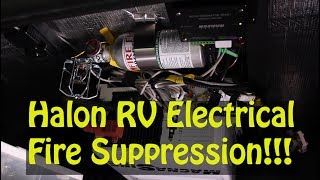 Halon RV Electrical Fire Suppression [upl. by Ludlew]