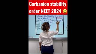 Carbanion Stability Order Short Trick shorts [upl. by Cleve]