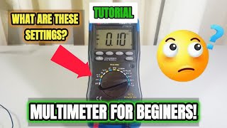 MULTIMETER BASICS HOW TO TEST VOLTAGE AMPERAGE AND RESISTANCE DIY [upl. by Benisch760]