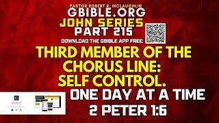 JOHN 215 THIRD MEMBER OF THE CHORUS LINE SELF CONTROL ONE DAY AT A TIME [upl. by Sarena]