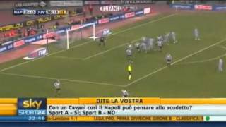 NapoliJuventus 30 Tripletta di Edinson Cavani [upl. by Yerfdog]