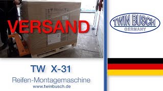 Versandvideo ReifenMontagemaschine TW X31 von TWIN BUSCH® [upl. by Notsnhoj196]