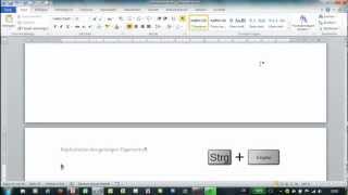 Word  auf neuer Seite beginnen  Seitenumbruch einfügen [upl. by Fernyak509]