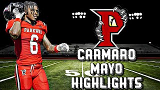 JAW DROPPING Carmaro Mayo Highlights  Parkway vs Bryd Louisiana high school football highlights [upl. by Michaeu993]