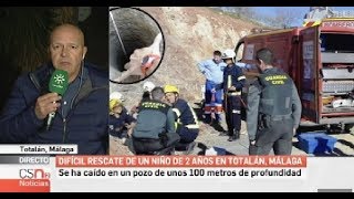 Julen un niño de dos años cae a un pozo en Totalán Málaga [upl. by Trebma]