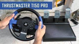 Thrustmaster T150 PRO Unboxing Review amp Setup Guide 2023 ENGLISH [upl. by Malley]