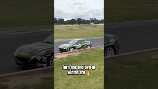 Turn one and two at Winton are 🔥 carracing [upl. by Imit695]