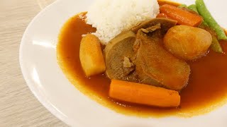 Recette  Langue de bœuf au Thermomix [upl. by Aerdnat]