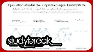 Organisationsstruktur Weisungsbeziehungen Liniensysteme  Betriebswirtschaftslehre [upl. by Kcub]