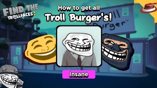 How to get All Troll Burgers Trollfaces  Find the Trollfaces Rememed [upl. by Beale384]