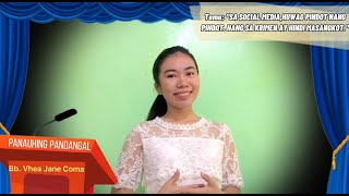 Talumpati sa Retorika Social Media VHEA JANE COMA [upl. by Isayg42]