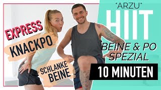 Ultimatives 10 Minuten HIIT Tabata Beine Po Workout für zu Hause  ARZU [upl. by Fernando]