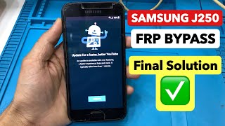 Samsung SMJ250 J2 PRO 2018 FRP Bypass  Google Account Unlock without PC  FIX Youtube Update [upl. by Nosreg798]