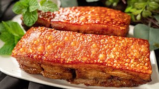 Bí Quyết làm HEO QUAY DA GIÒN bằng nồi chiên không dầu đến hôm sau vẫn còn giòn  Crispy Pork Belly [upl. by Schroder]