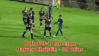 Pollok v Camelon  13th October 2023  Goals and Penalty Incident [upl. by Enomar]