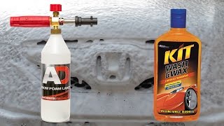 Snow Foam Lance Test  Kit wash and wax Part 1 [upl. by Aronos83]