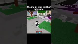 The manji kick finisher is amazing  Jujutsu Shenanigans Roblox  jujutsushenanigans roblox [upl. by Crabb]