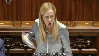 GIORGIA MELONI SCATENATA CONTRO IL MOVIMENTO 5 STELLE ALLA CAMERA DEI DEPUTATI [upl. by Ardnu89]