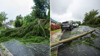 En Aibonito están sorprendidos por la fuerza de la tormenta Ernesto [upl. by Daye]