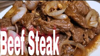 How to Cook Beef SteakBISTEK Lutong bahay na BeefSteak [upl. by Moll]