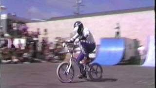 Josh White Old School BMX Freestyle AFA Contest Huntington Beach CA 1985 [upl. by Alur]