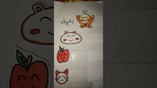 Bismillah iKON kawaii art aviwkila doa doaanak shortsfeed shortsfeed papercraft [upl. by Nyvlem]