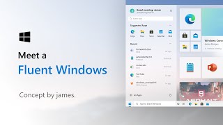 Meet a Fluent Windows Windows 10 21H1 Concept [upl. by Erdied]