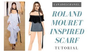 ROLAND MOURET Inspired Scarf  Stardoll Tutorial  LanaDelChanel [upl. by Erdman]