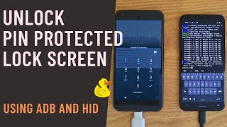 How to unlock PIN protected Android device using ADB and HID method  Brute force  Rubber Ducky [upl. by Ttezzil]