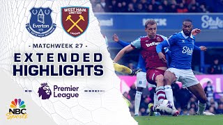 Everton v West Ham United  PREMIER LEAGUE HIGHLIGHTS  322024  NBC Sports [upl. by Gelasias385]