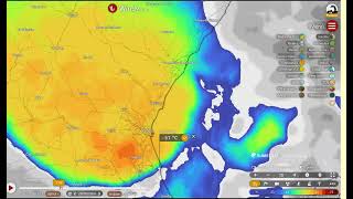 Marcador en el radar Opera de AEMET en este caso el de Cullera y supercélula de Valencia Windy [upl. by Draw457]