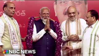 Prime Minister Modi claims victory in close India election [upl. by Hole791]