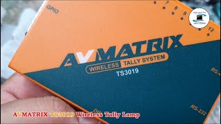 Avmatrix TS3019 Wireless Tally System  unboxing [upl. by Drarig]