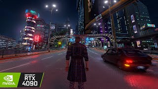 Cyberpunk 2077 But A tour of Night City in 3rd Person Mod RTX 4090 DLSS 35 Gameplay [upl. by Houser]