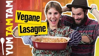 Vegane Lasagne  Mit LinsenBolognese amp veganer Béchamelsoße  yumtamtam [upl. by Masao]