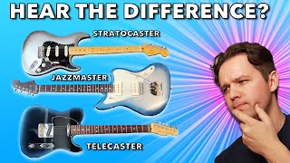 Fender Telecaster VS Stratocaster VS Jazzmaster [upl. by Soni]