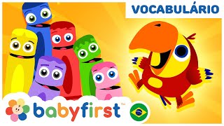 Vídeos Educativos para Crianças  APRENDA O NOME DOS ANIMAIS COM OS OVOS SURPRESA  BabyFirst [upl. by Nylorahs762]