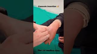 Cannula insertion 😍inspiration hospital rims mbbsdoctor medicaldegree doctor like follow [upl. by Rattan]