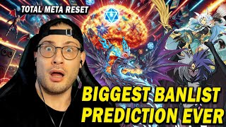 YuGiOh Greatest Banlist Prediction of All Time yugioh yugiohtcg [upl. by Adnohsor]