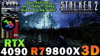 Stalker 2  RTX 4090  Ryzen 7 9800X3D  4K  1440p  1080p  Max Settings [upl. by Elehcin]